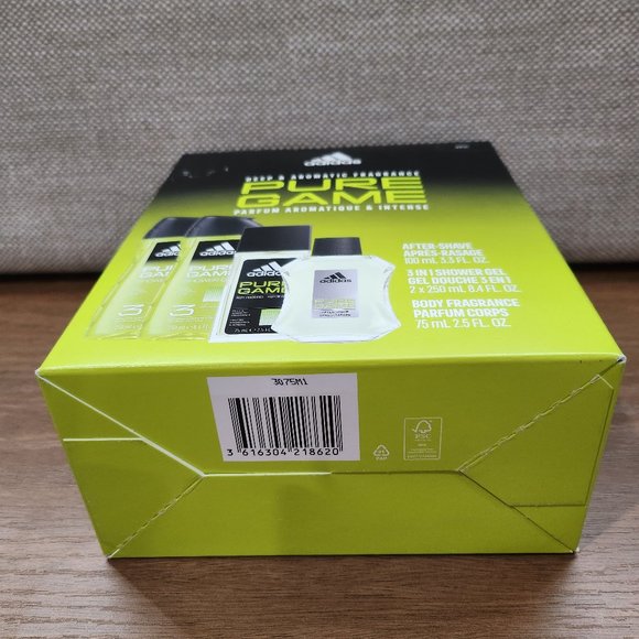 Adidas 4PC Deep & Aromatic Fragrance Pure Game NEW - Picture 4 of 4